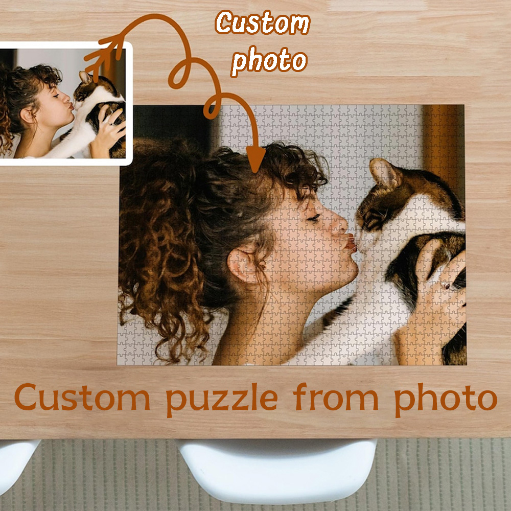 Party Games For Christmas - Rompecabezas de Madera Personalizado con Foto,