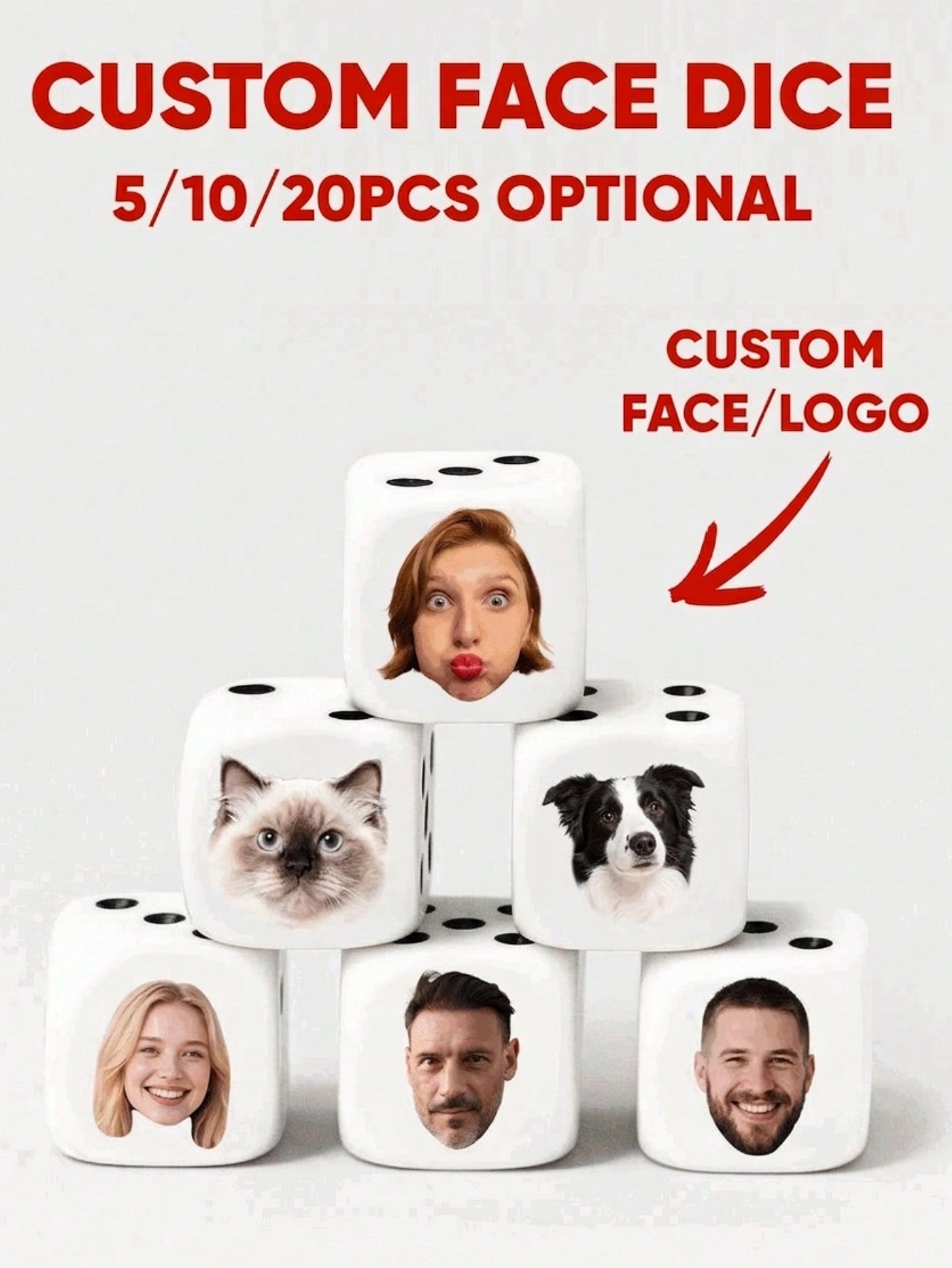 Dados Personalizados con Caras - Party Games For Christmas reseña y precio