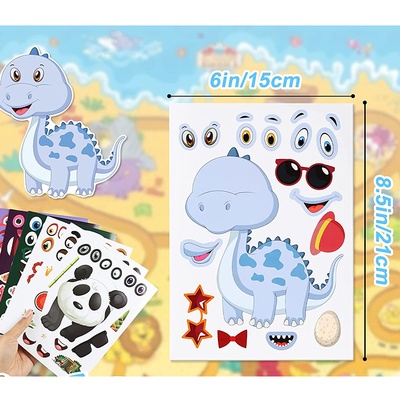 12/24 hojas de pegatinas para  - Zoo Party Games reseña y precio